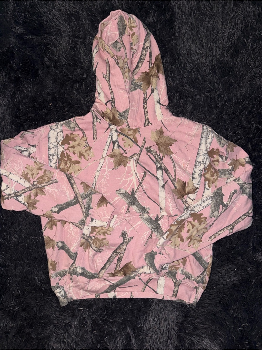 new without tags Aeropostale Pink Woodland Camo Hoodie